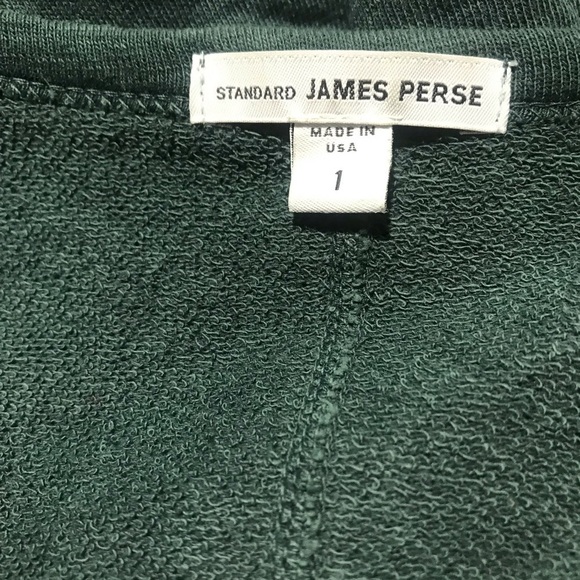 James Perse green sweatshirt dress size 1/S - Picture 3 of 4